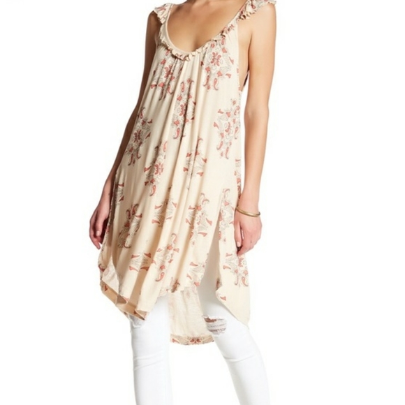 new Free People Drifter Tank Dress Tunic Boho - Picture 3 of 8